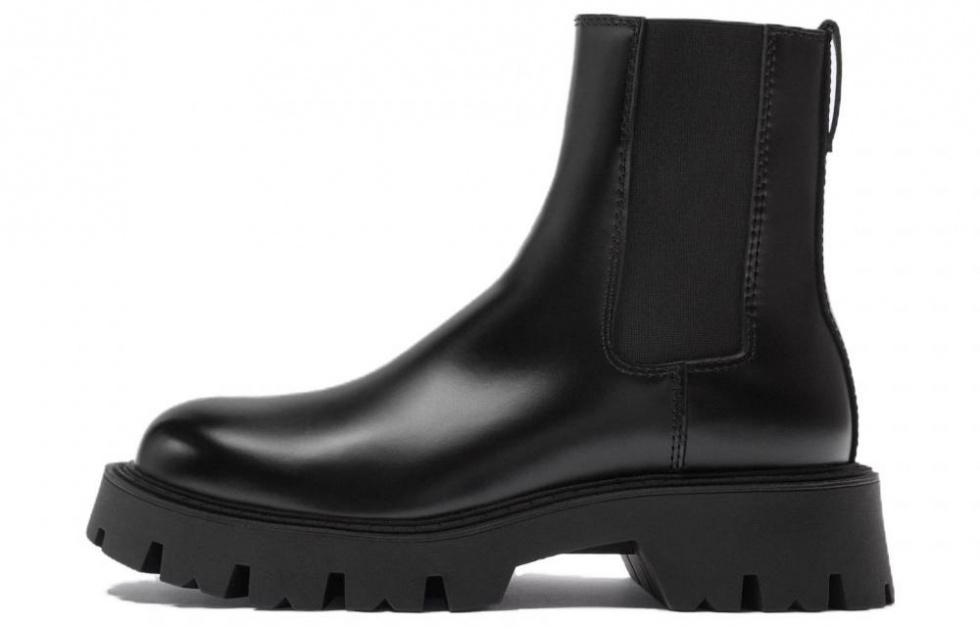 ZARA Short Chelsea Boots Men's Black