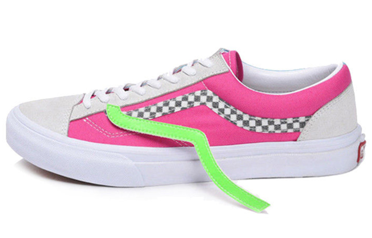 Vans Old Skool Collection Low Top Skateboard Shoes Unisex Pink White Blue