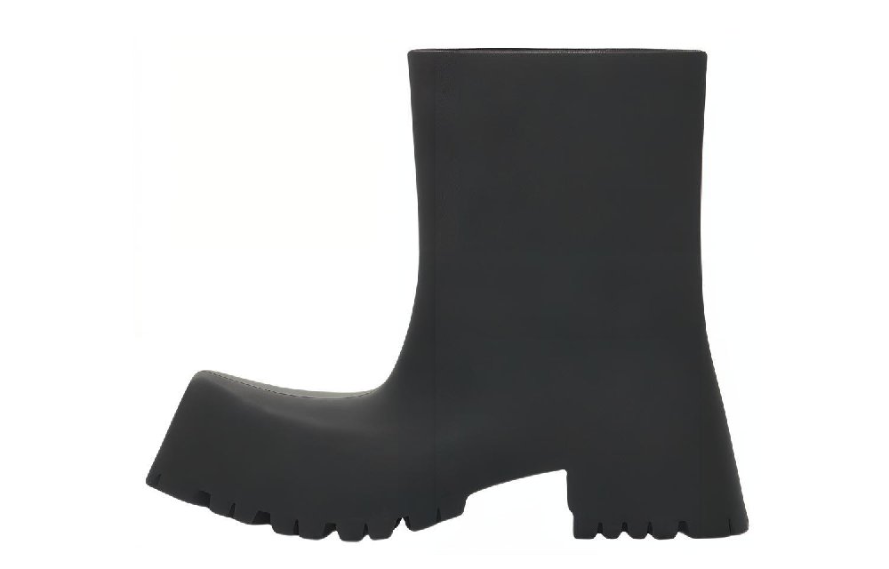 Balenciaga 50mm Trooper Rubber Boots 'Black' Women's