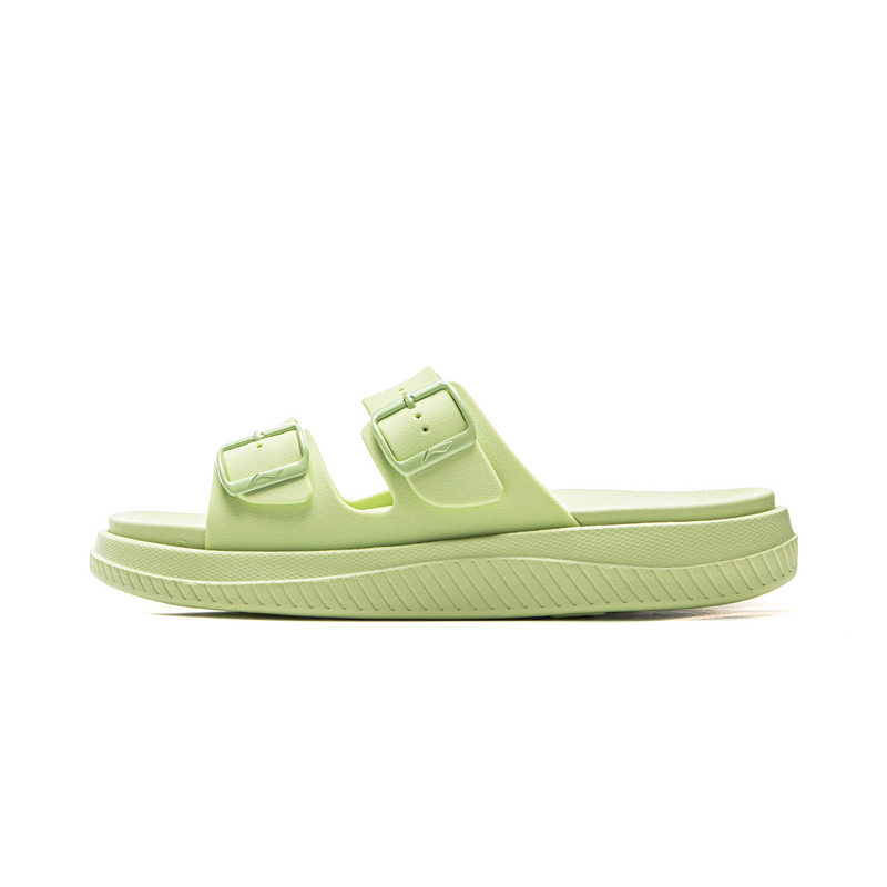 LiNing Slip Resistant Abrasion Resistant Slide Slippers Women's Turquoise