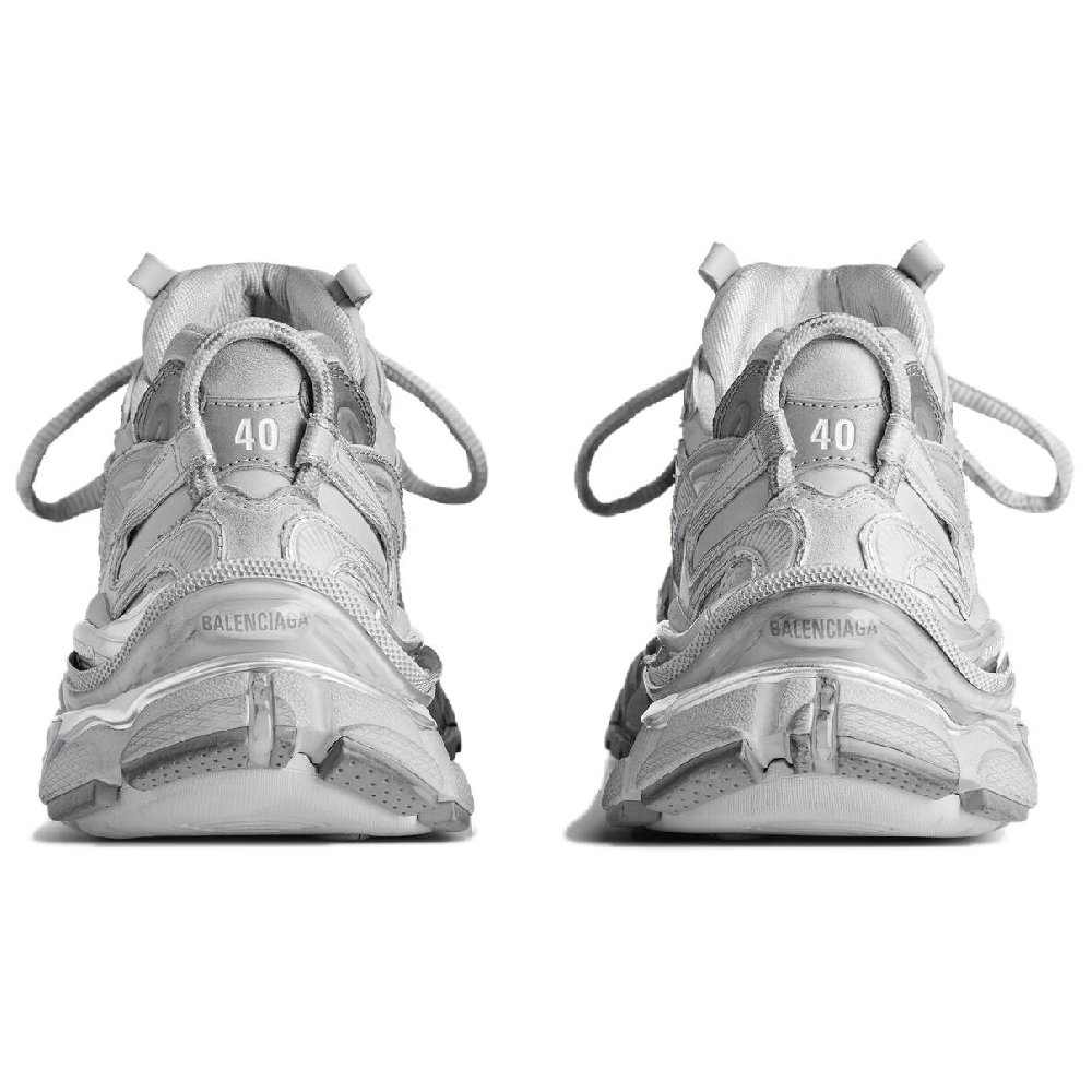 Balenciaga Runner2.0 Low Top Chunky Sneakers Men's Gray Silver