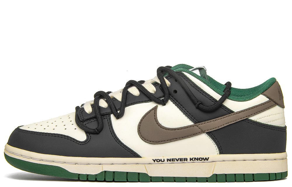 Nike Dunk Moonlit Night Sandalwood Anti Slip Wear Resistant Low Top Skateboard Shoes Men's Black Brown