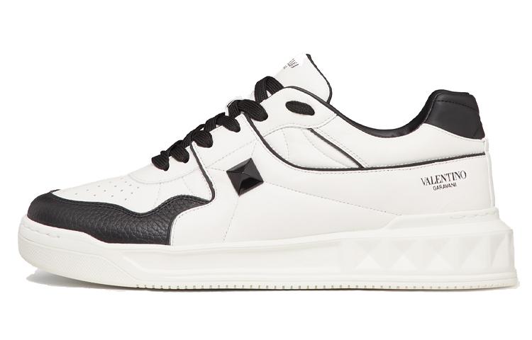 Valentino One Stud Low 'White Black'
