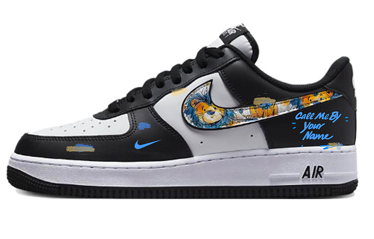 Nike Air Force 1 Low Low-Top Skateboard Shoes Unisex White Black