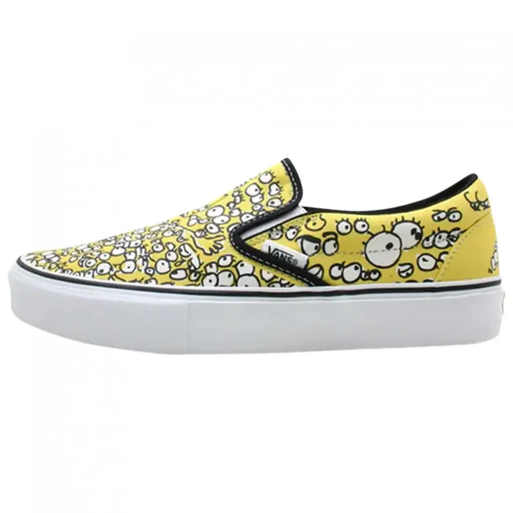 Vans Slip on Skateboard Shoes Unisex Yellow
