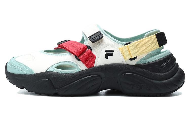 FILA FUSION Conch Sandals 'White Green Black' Women's