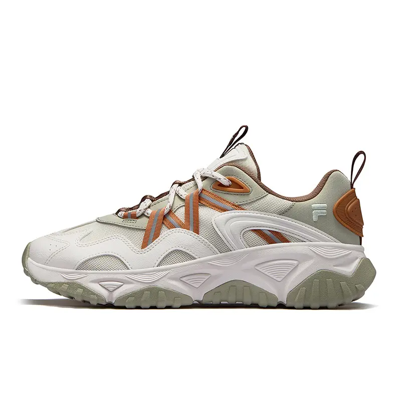 FILA FUSION FREEROAM Hiking Shoes Low Top Casual Shoes Men's Antique White Clover Green