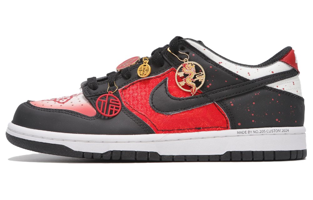 Nike Dunk Anti Slip Wear Resistant Low Top Skateboard Shoes Unisex Red