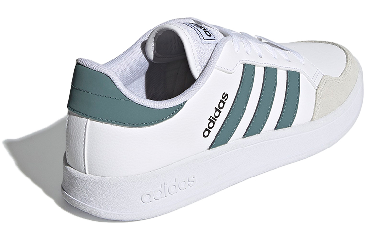 Adidas Neo Breaknet Abrasion Resistant Low Top Skateboard Shoes Men's White Green Black