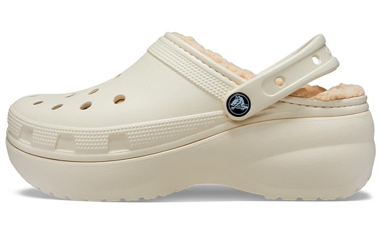 Crocs Classic Platform Lined Clog 'Bone' Women's