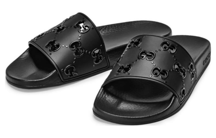GUCCI Women's Rubber Gg Slide 'Black' Women's