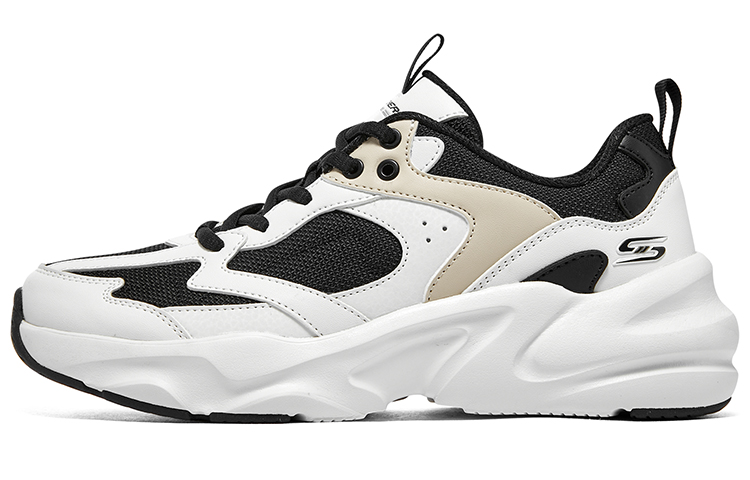 Skechers Wave Riding Low Top Casual Shoes Women's White Black Beige