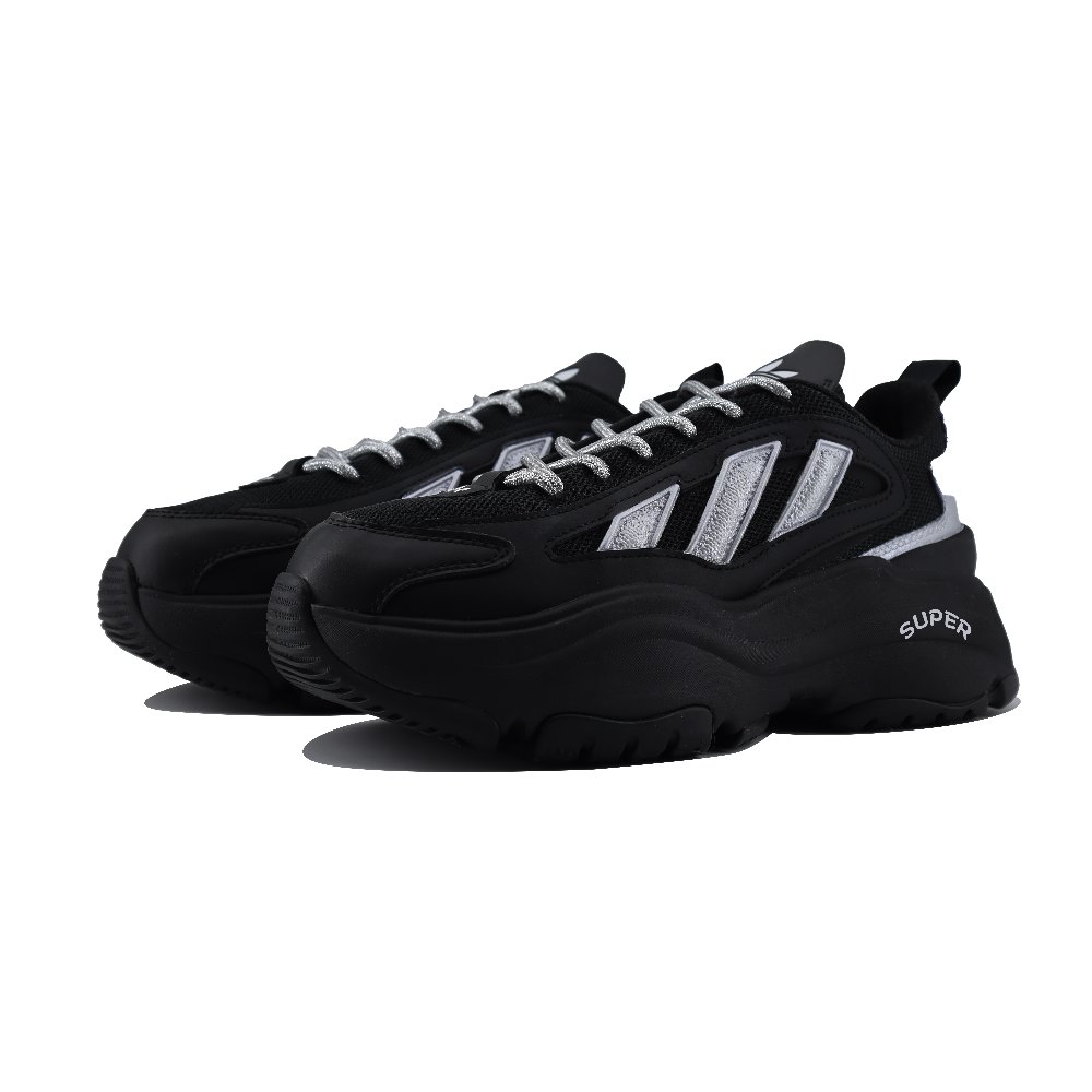 Adidas Originals OZGAIA Slip Resistant Low Top Casual Shoes Women's Black Silver