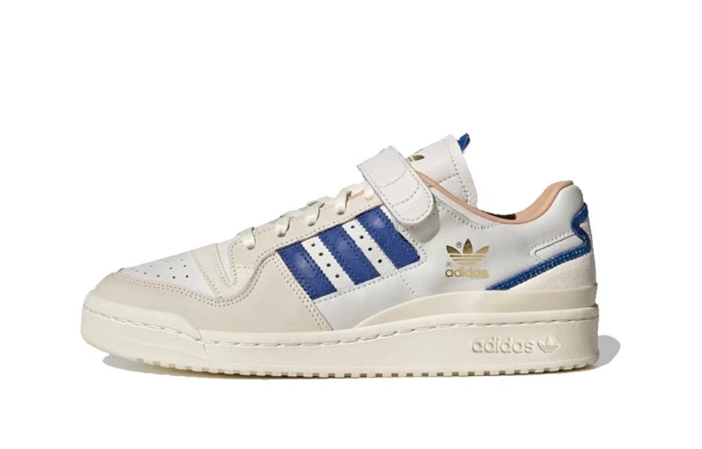 Adidas Originals FORUM 84 Skateboard Shoes Unisex Low-Top Beige/Blue/Pink/Gold
