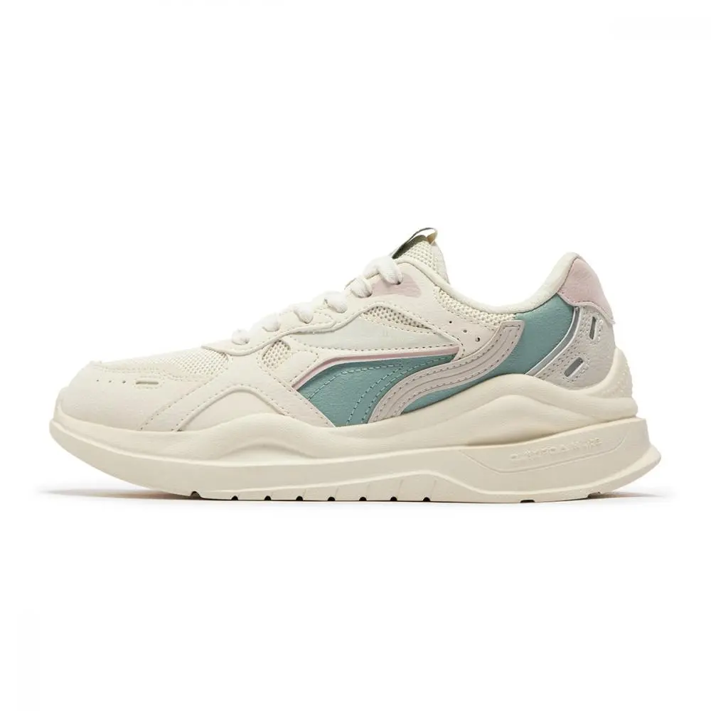 361° Slip Resistant Abrasion Resistant Low top Casual Shoes Women's Beige Green