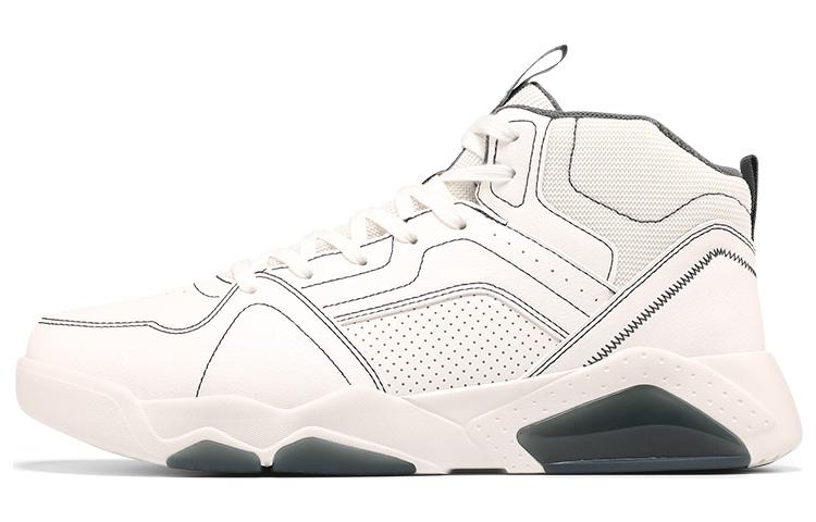 361° Warm Mid-Top Casual Shoes Men's White Gray