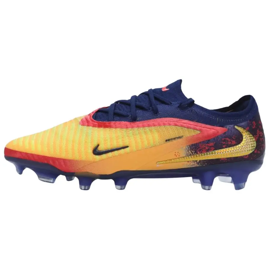 Nike Phantom 6 Soft Ground, Natural Ground Slip Resistant Abrasion Resistant Soccer Shoes Unisex Yellow