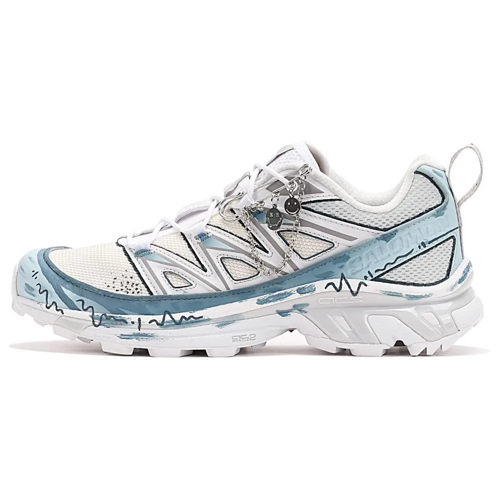 SALOMON XT-6 Anti-Slip And Wear-Resistant Breathable Low-Top Outdoor Shoes Unisex Blue White