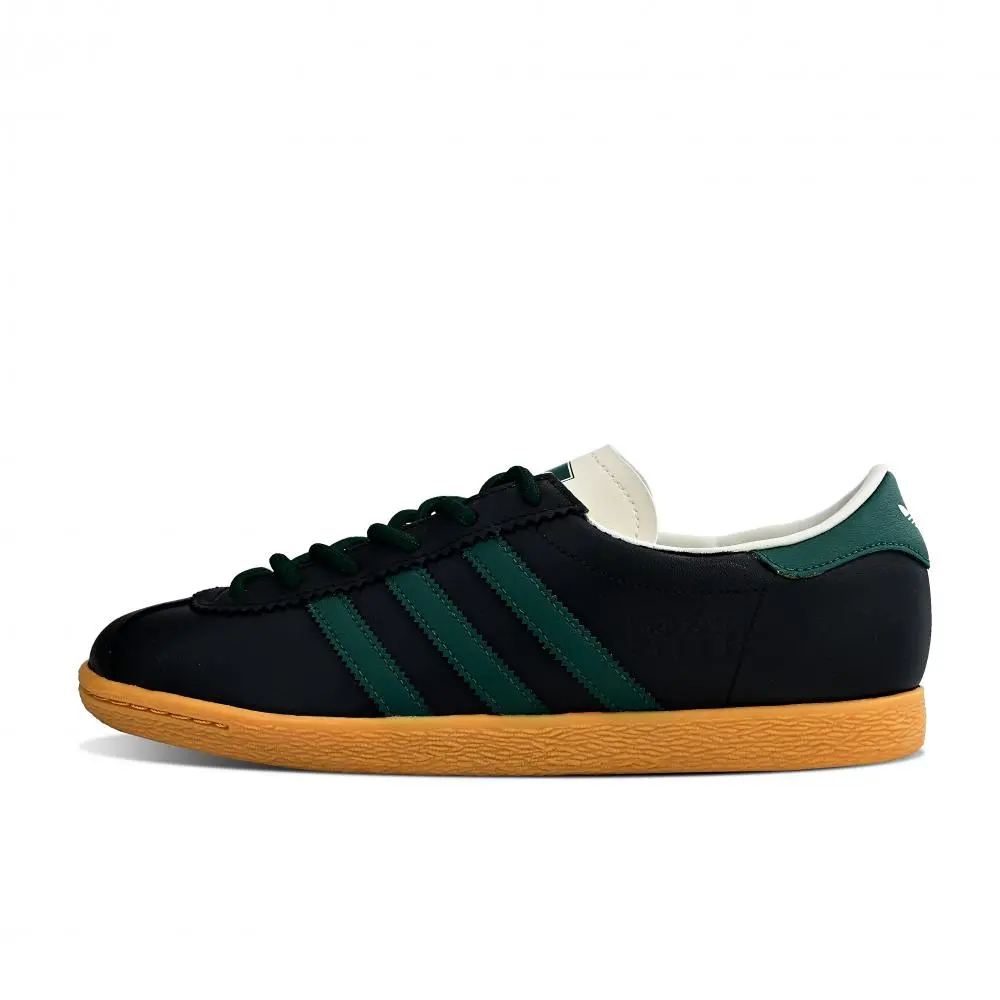 Adidas Originals Stadt Abrasion Resistant Low Top Skateboard Shoes Unisex Black Green
