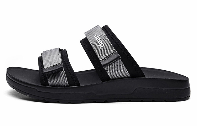 Jeep PU Polyurethane Slide Slippers Men's Gray