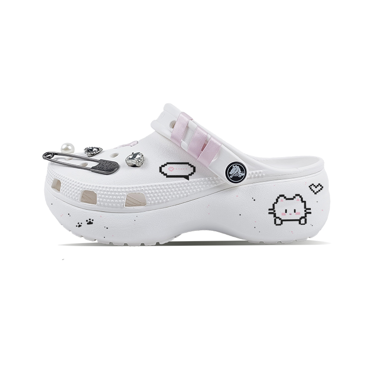 Crocs Classic Platform Clog Clogs Women's White