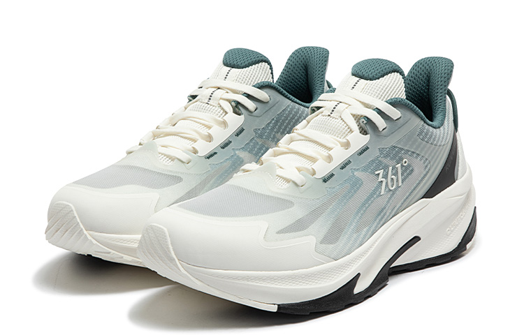 361° Yushan Cushioning Anti-Slip And Wear-Resistant Low-Top Running Shoes Men's Dark Pine Green