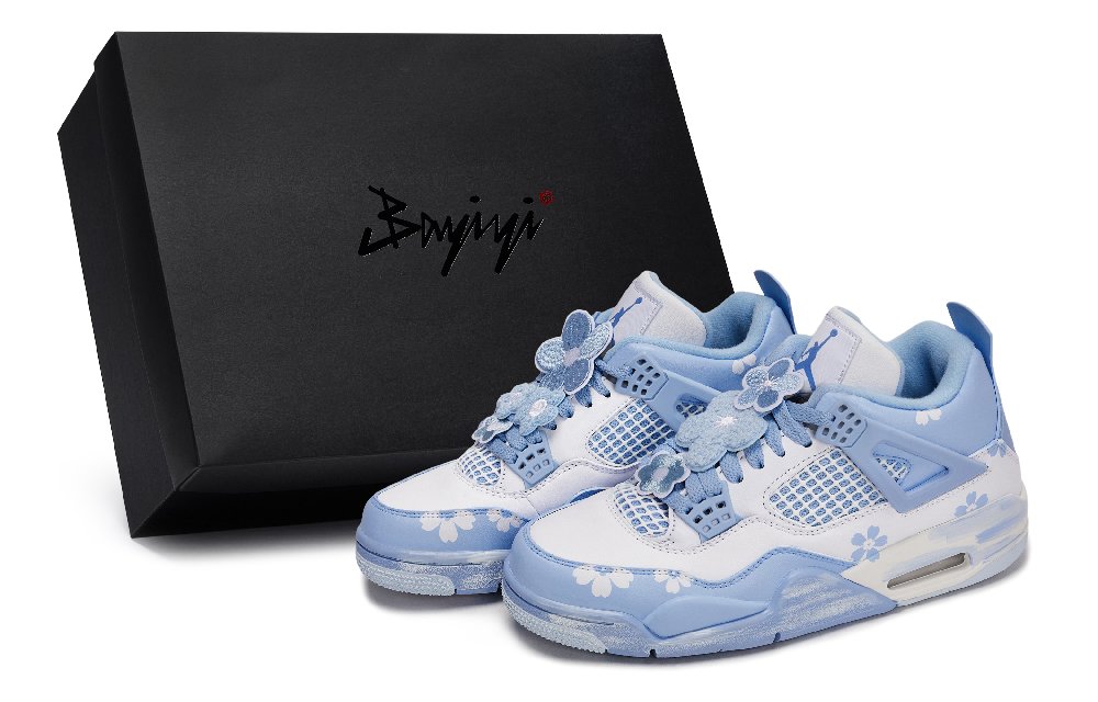 Jordan Air Jordan 4 Vintage Basketball Shoes Women's Low top White/Blue