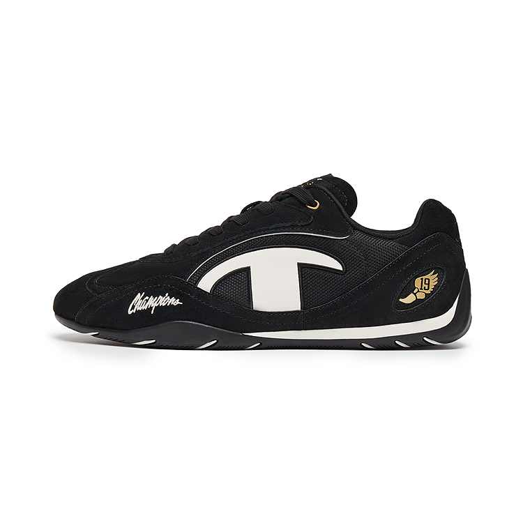 Champion Racing Shoes Support Low Top Casual Shoes Men's Milk White/Black
