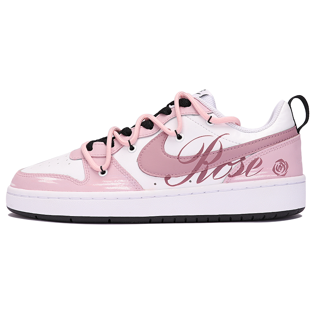Nike Court Borough Low Low 2 Low-Top Skateboard Shoes GS Fuchsia
