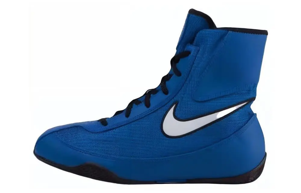 Nike Machomai Team Abrasion Resistant Breathable High top Training Shoes Unisex Blue