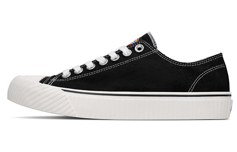 Dickies Canvas Shoes Unisex Low-Top Black/White