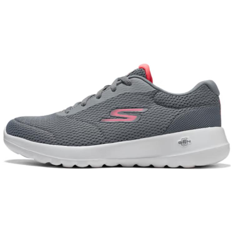 Skechers Cushioned Slip-Resistant Low-Top Casual Shoes Women's Gray Pink