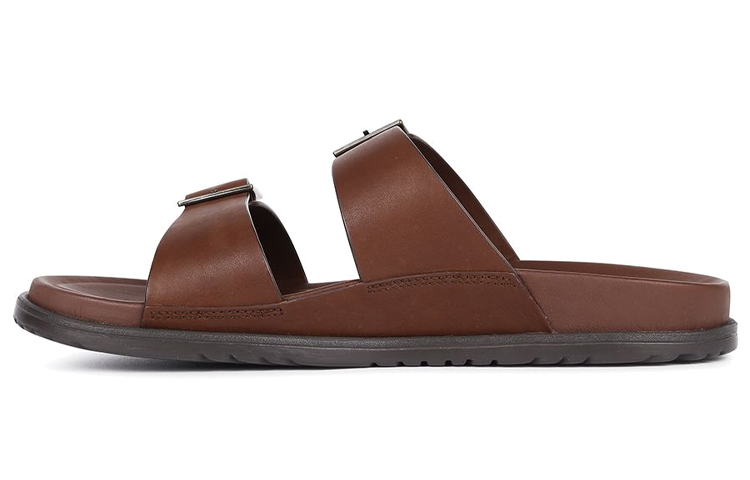 UGG Wainscott Buckle Slide Slide Slippers Men Burgundy