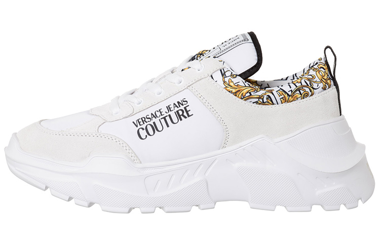 VERSACE JEANS Versace Low Top Sports Casual Shoes Men's Ecru