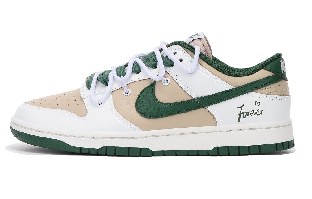 Nike Dunk Skateboard Shoes Men Low-Top White/Green