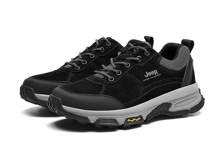 Jeep Slip-Resistant Low-Top Outdoor Shoes Men's Black купить в интернет-магазине Yoocart с быстрой доставкой по России.