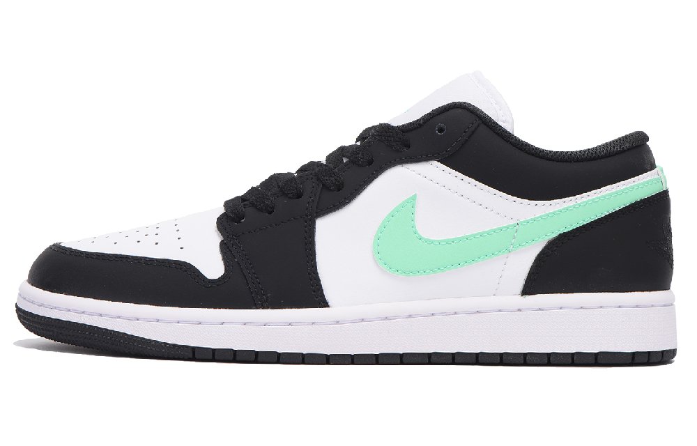 Jordan Air Jordan 1 Chestnut Slip Resistant Coverage Low Top Vintage Basketball Shoes Men's Black Green