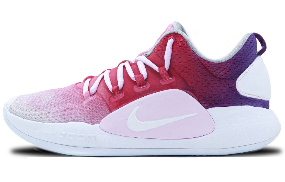 Nike Hyperdunk X Cushioning Anti-Slip And Wear-Resistant Coverage Low-Top Basketball Shoes Men's Pink Purple