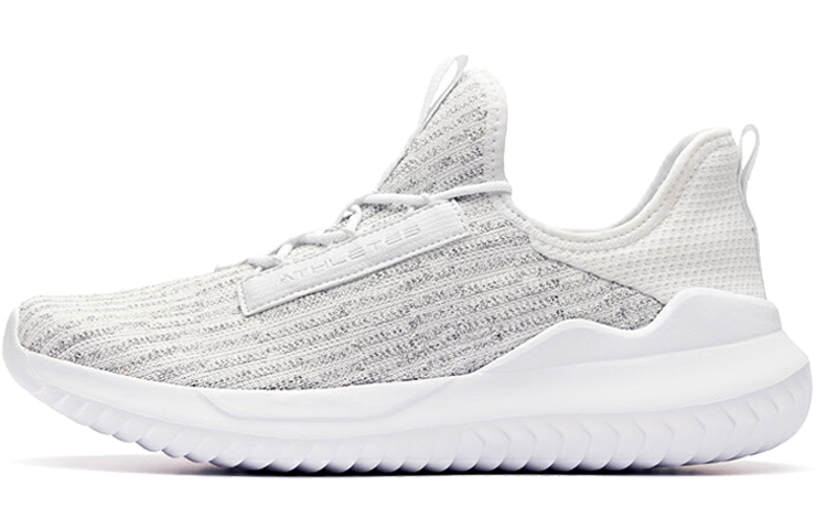 Anta Life Collection Cushioned Anti-Slip Wear-Resistant Breathable Lightweight Low-Top Casual Shoes Men's Anta White