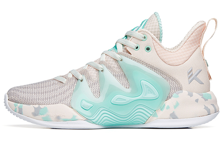 ANTA Mountain 1 Basketball Shoes Men's Low top Fair Pink/Porcelain Green