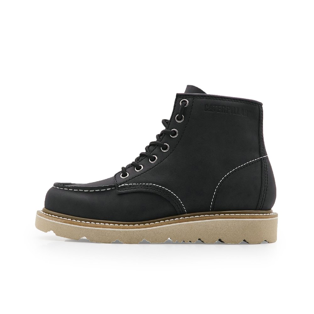 CAT Tradesman Mid Wear-Resistant Slip-Resistant Short Outdoor Boots Women's Black