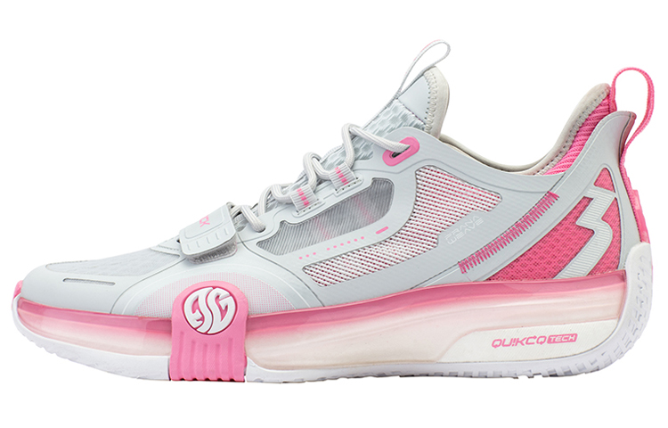361° Chan 3 Pro SE Low-Top Performance Basketball Shoes Men's Gray Pink