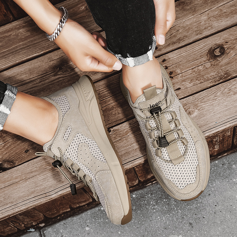 Jeep Casual Shoes Men's Low top Sand купить в интернет-магазине Yoocart с быстрой доставкой по России.