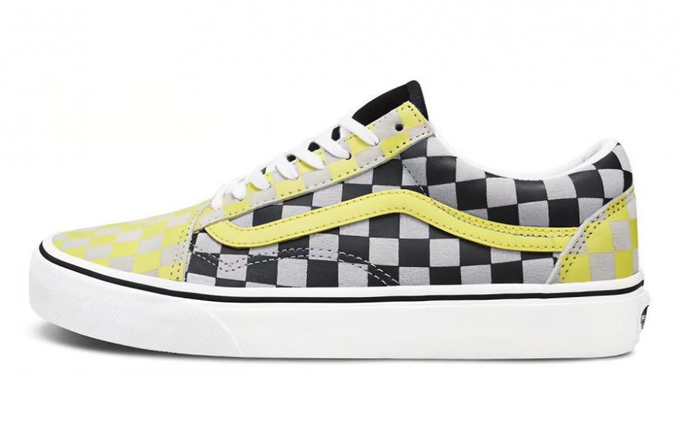 Old Skool Vans 'Black Yellow Checkerboard' Women's