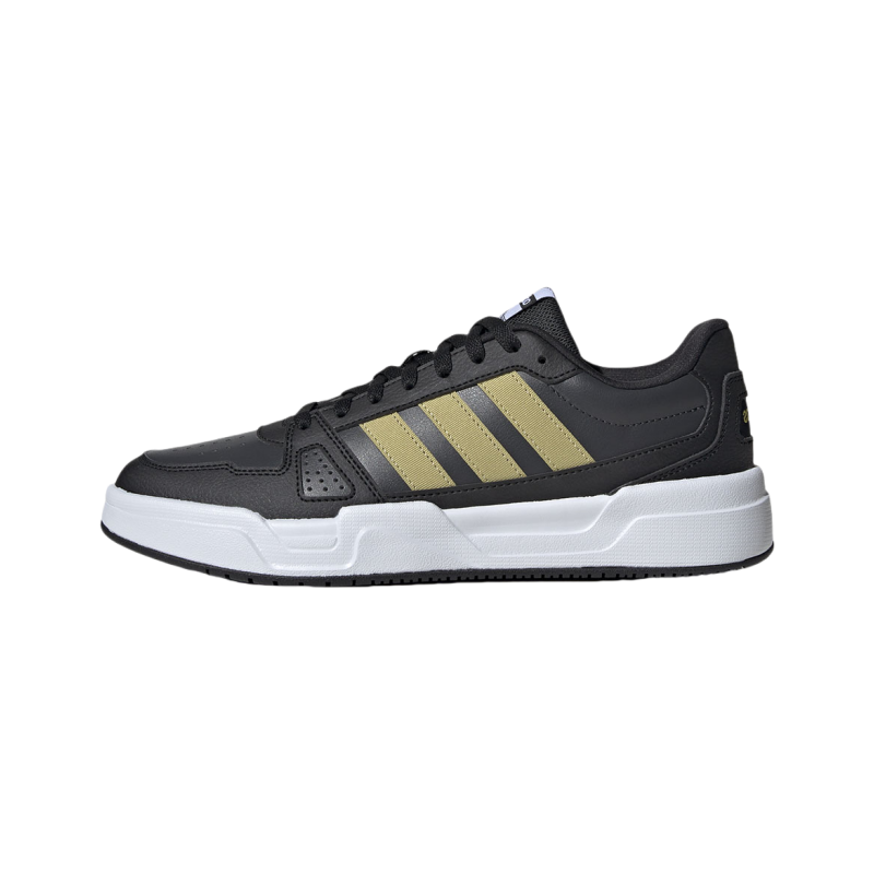 Adidas Anti-Slip Wear-Resistant Low-Top Skateboard Shoes Unisex Black Gold