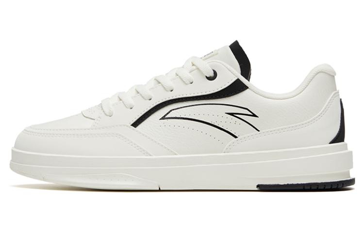 Anta Life Collection Anti-Slip Wear-Resistant Low-Top Skateboard Shoes Women's Black White