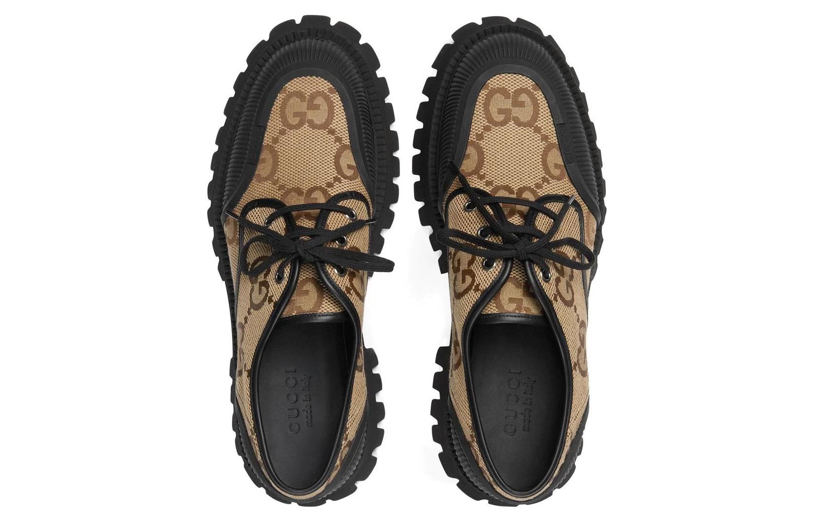 GUCCI Women's Maxi Gg Lace Up 'Beige Black' Women's купить в интернет-магазине Yoocart с быстрой доставкой по России.