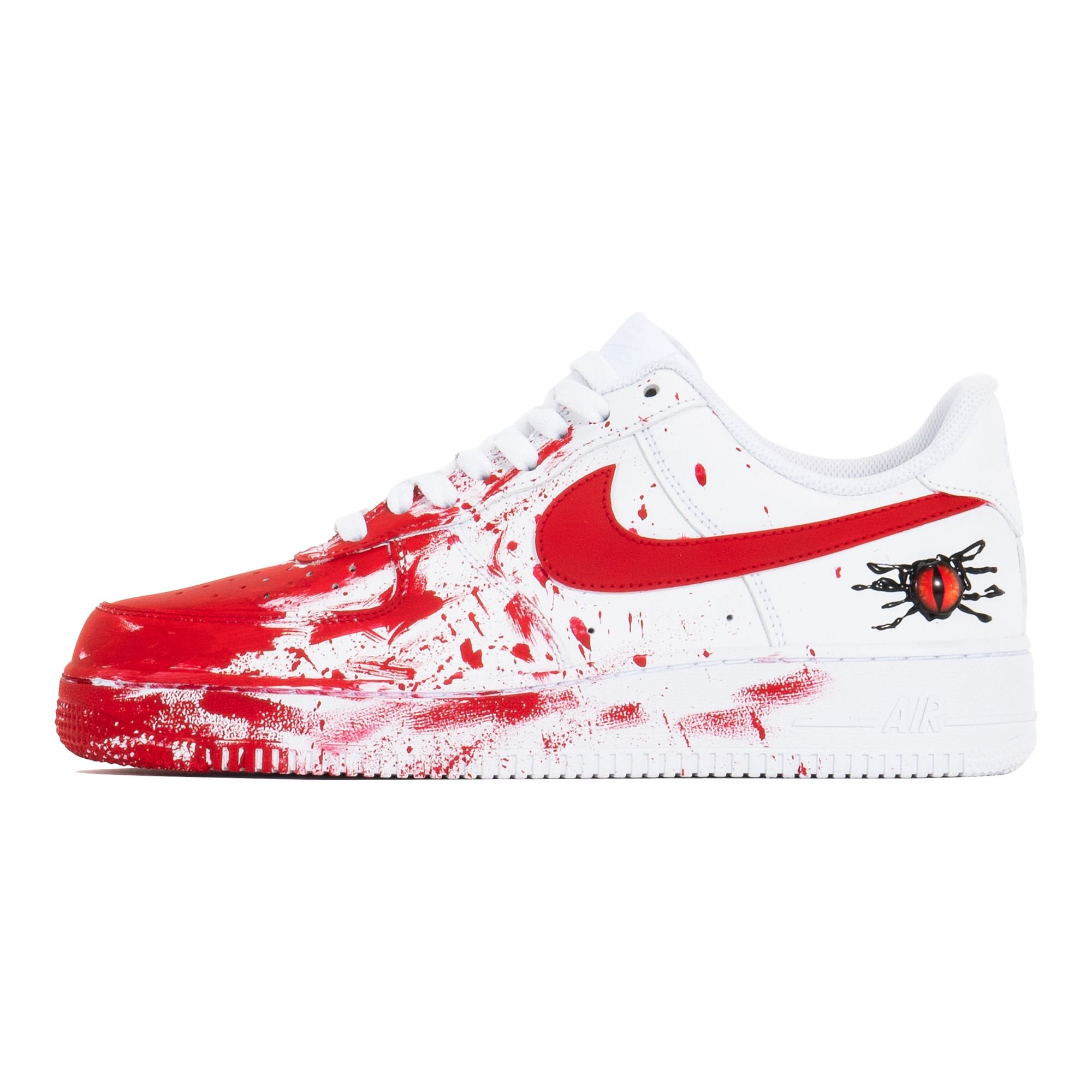 Nike Air Force 1 3 Times Laboratory Anti Slip Wear Resistant Low Top Skateboard Shoes Unisex White Red купить в интернет-магазине Yoocart с быстрой доставкой по России.