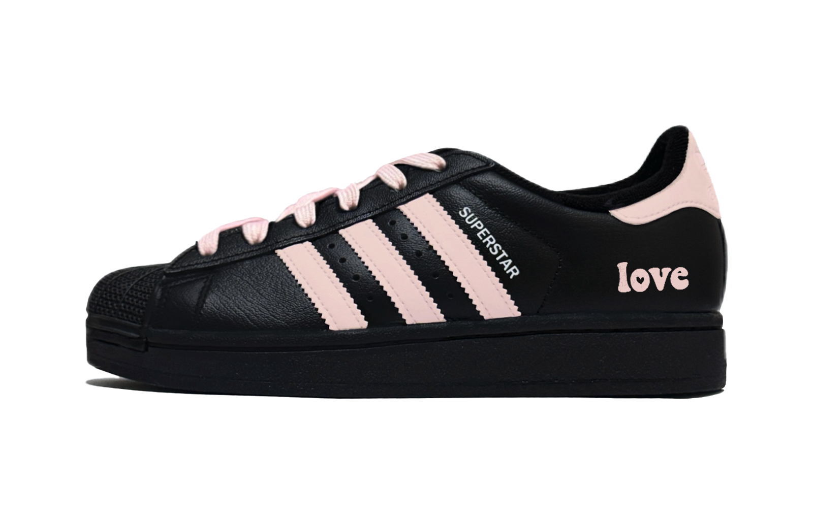 Adidas Originals Superstar 2 Puppy Fragment, Special Shoe Box Low Top Skateboard Shoes Unisex Black Pink купить в интернет-магазине Yoocart с быстрой доставкой по России.