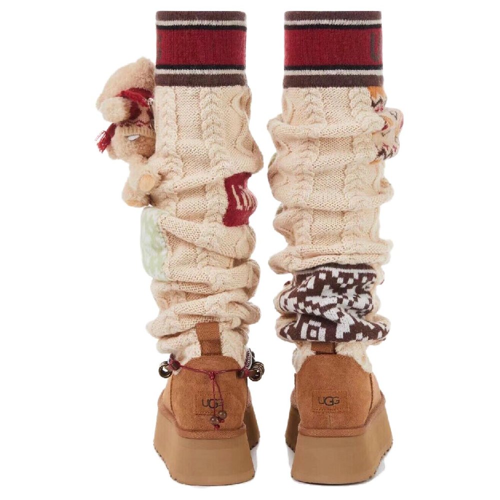 13 DEMARZO x UGG Knee-High Snow Boots Unisex Brown